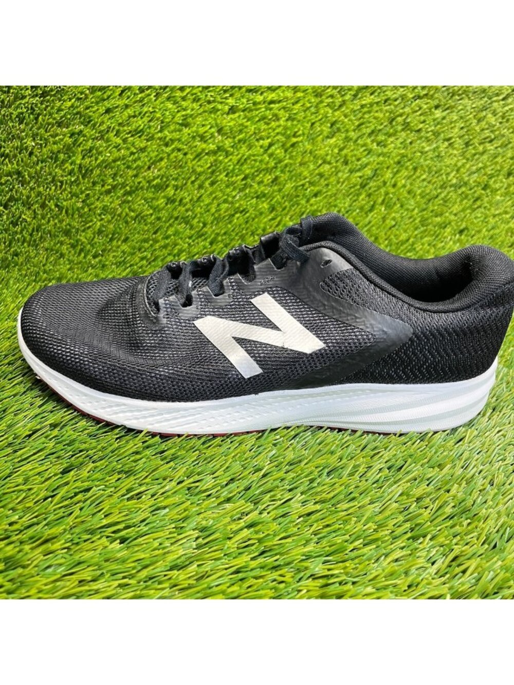 New Balance 490v6 Mens Size 9.5 4E Black White Athletic Running Shoes Sneakers